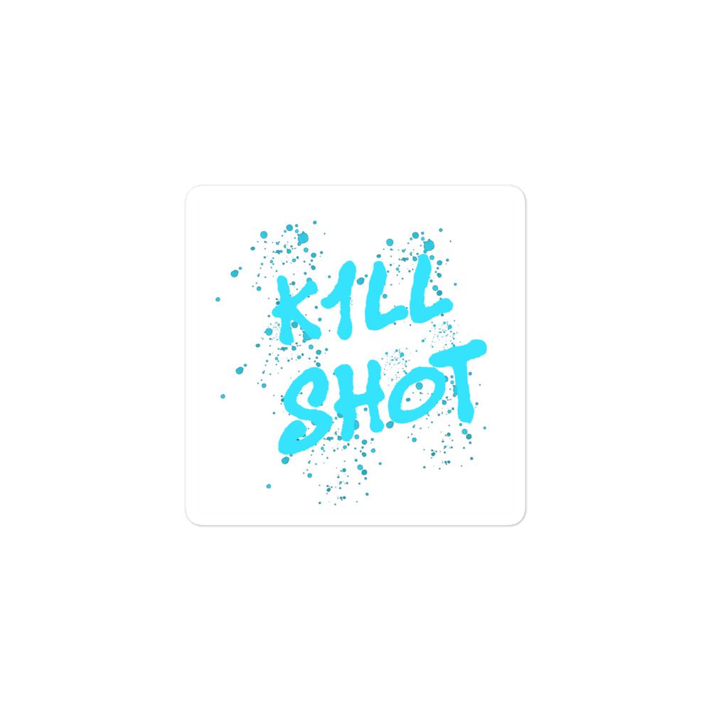 Trevor Straud "K1LLSHOT - Rylee's Type 1 Diabetes Merch" Bubble-free stickers