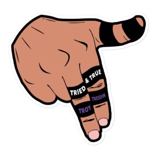 Troy Tresdin "T's Up" Bubble-free stickers