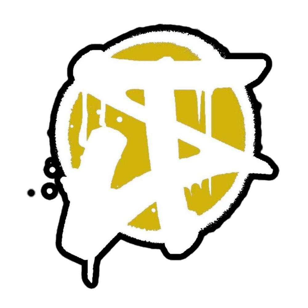 Trevor Straud "Black/Gold TS Graffiti Symbol" Bubble-free stickers