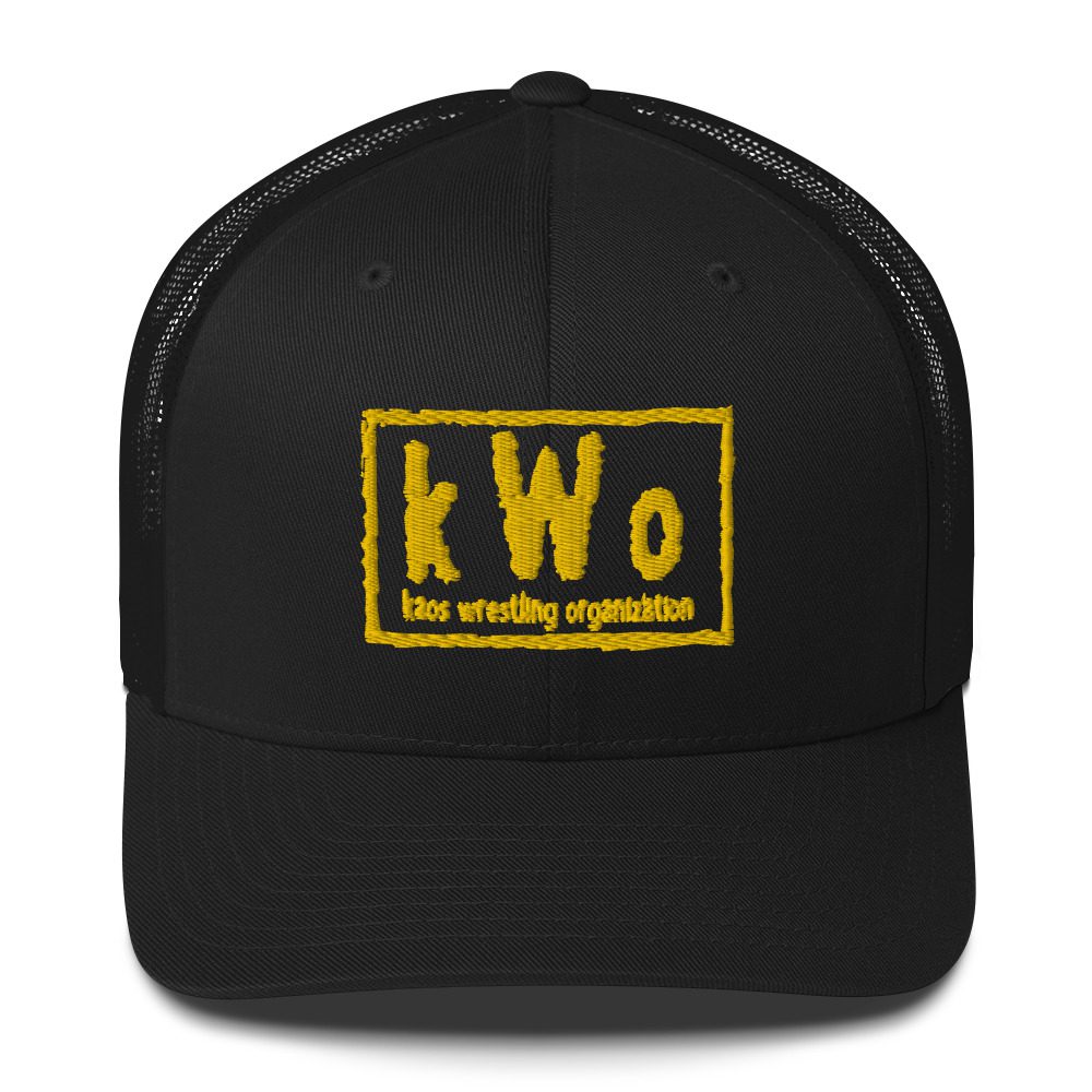 KAOS Wrestling Organization "KWO Logo Yellow" Trucker Hat