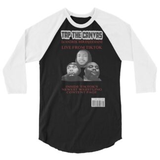 Cameron Wayne "Tap The Canvas Vibe Magazine tribute" 3/4 sleeve raglan shirt