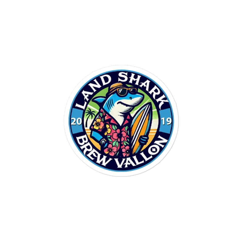 Brew Vallon "LandShark" Bubble-free stickers