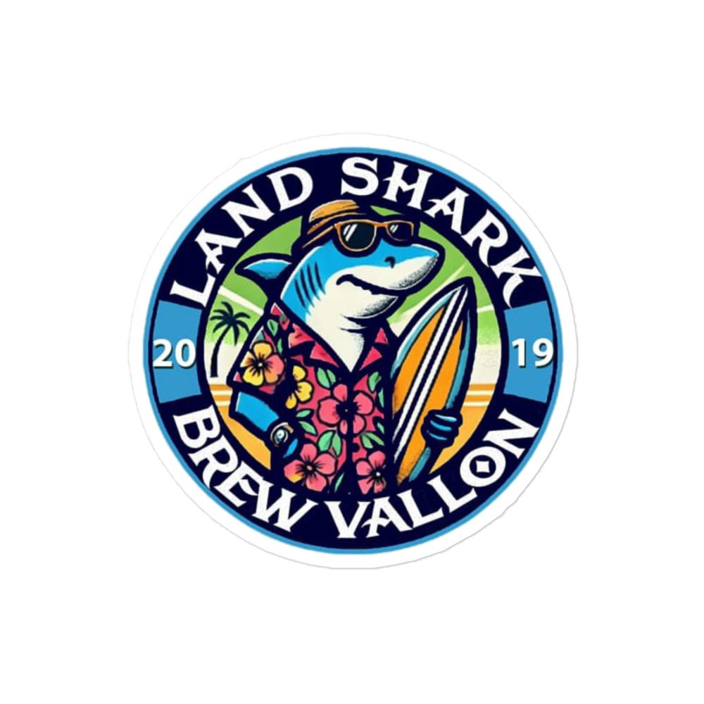Brew Vallon "LandShark" Bubble-free stickers