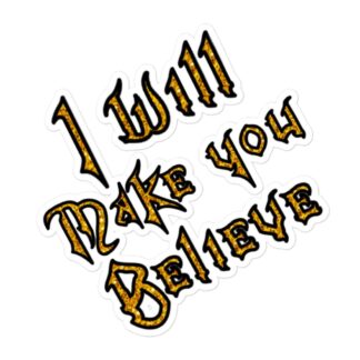 TJ Pierce "Believe" Bubble-free stickers