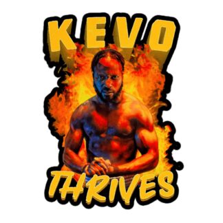 KEVO THRIVES "Flames" Bubble-free stickers