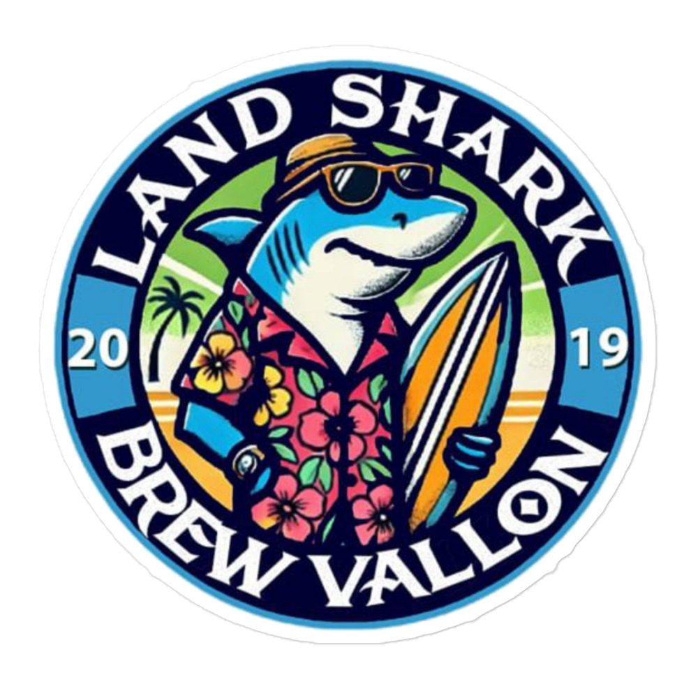 Brew Vallon "LandShark" Bubble-free stickers