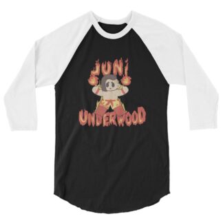 Juni Underwood "Chibi Red" 3/4 sleeve raglan shirt