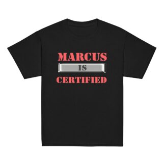 Marcus Porter "Marcus is Certified" Youth Short Sleeve T-Shirt