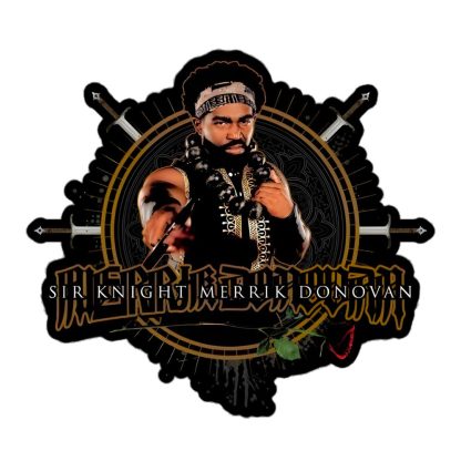 Sir Knight Merrik Donovan "The Beads and Blade" Bubble-free stickers