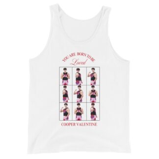 Cooper Valentine "Cooper Valentine “Born to be Loved” Unisex Tank Top