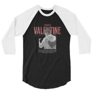 Cooper Valentine “Quote” 3/4 sleeve raglan shirt