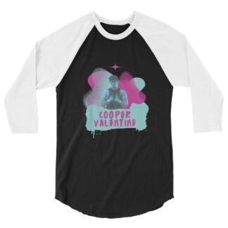 Cooper Valentine “Iced Love” 3/4 sleeve raglan shirt