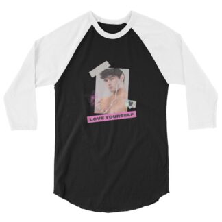 Cooper Valentine “Love Yourself” 3/4 sleeve raglan shirt