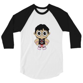 Cooper Valentine "Cartoon Coop" 3/4 sleeve raglan shirt