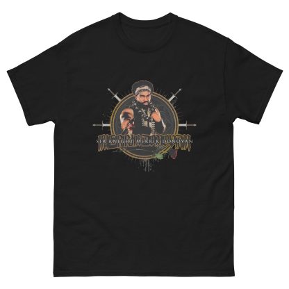 Sir Knight Merrik Donovan "The Beads and Blade" Short Sleeve Unisex t-shirt