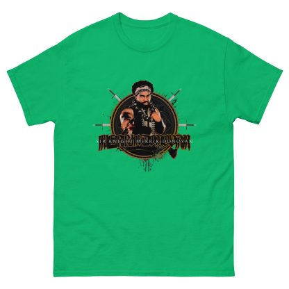 Sir Knight Merrik Donovan "The Beads and Blade" Short Sleeve Unisex t-shirt