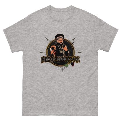 Sir Knight Merrik Donovan "The Beads and Blade" Short Sleeve Unisex t-shirt