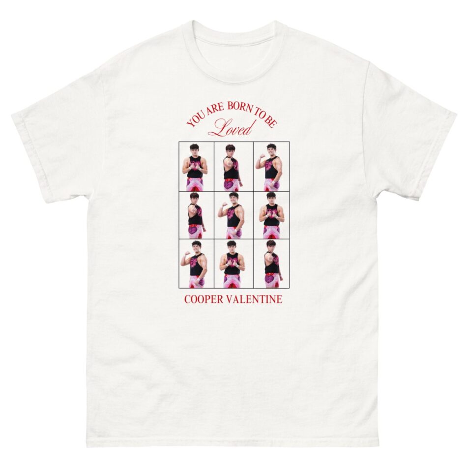 Cooper Valentine "Cooper Valentine “Born to be Loved” Short Sleeve Unisex t-shirt