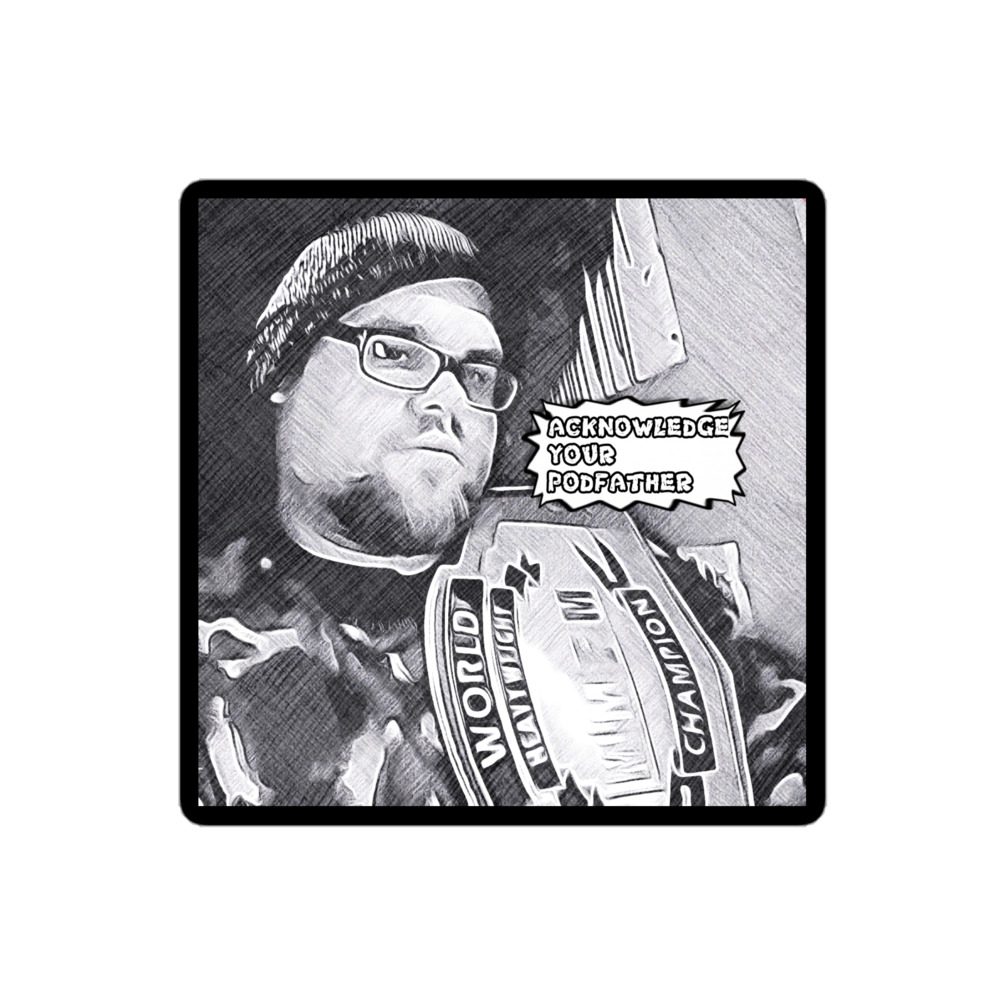 Wrestling With Maverick "Mike Maverick Cartoon" Bubble-free stickers