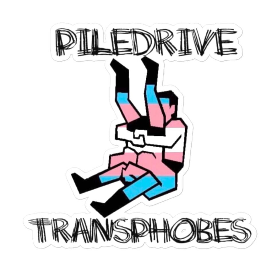 Justin Andrews "Piledrive for Charity" Bubble-free stickers