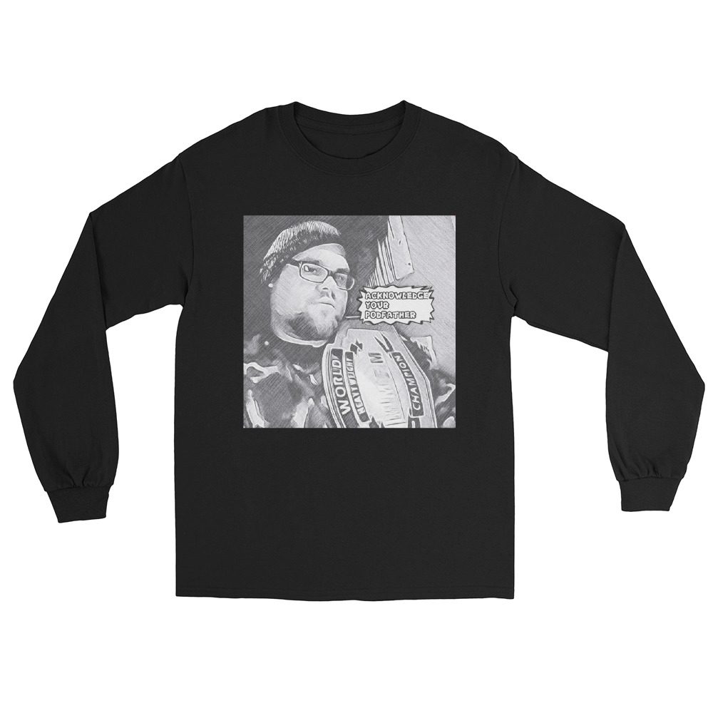 Wrestling With Maverick "Mike Maverick Cartoon" Unisex Long Sleeve Shirt