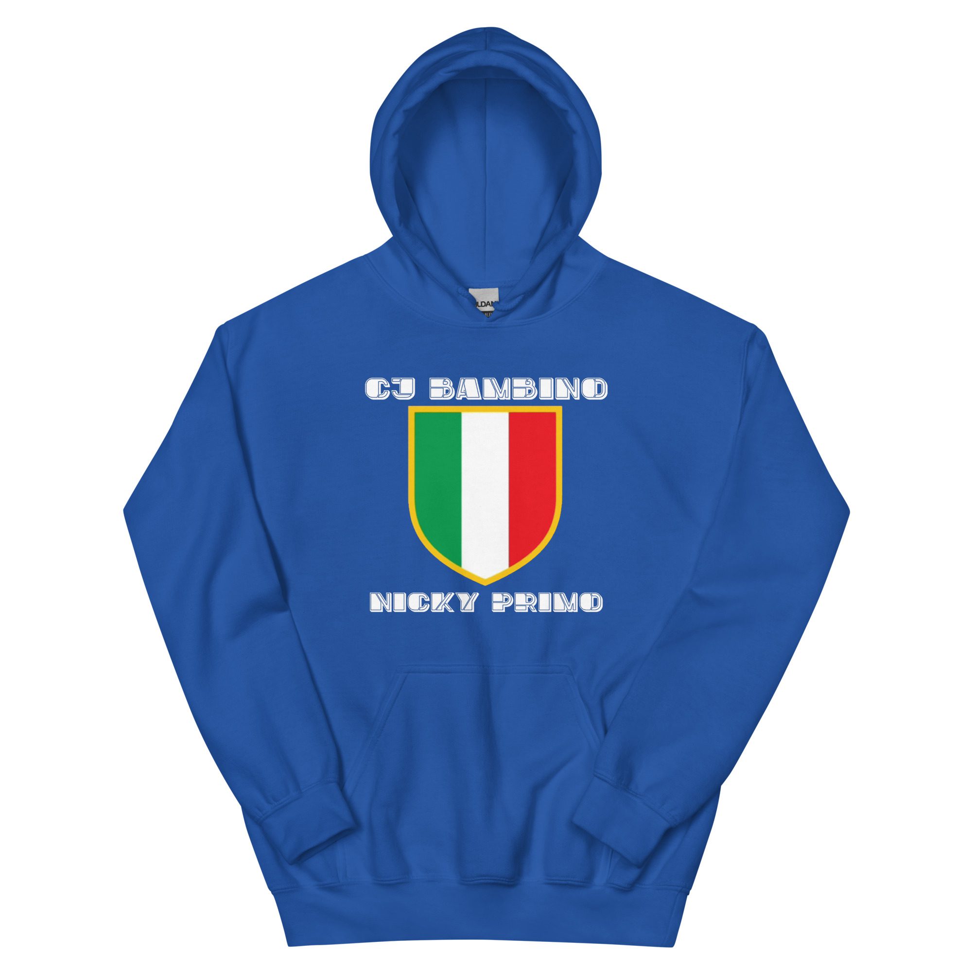 CJ Bambino "The Cugino’s Italian Crest w/ Nicky Primo" Unisex Hoodie