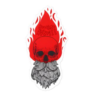 Brother Averill "BURNING SKULL" Bubble-free stickers