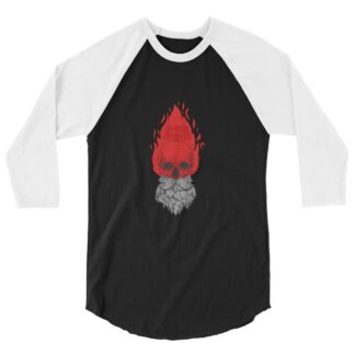 Brother Averill "BURNING SKULL" 3/4 sleeve raglan shirt