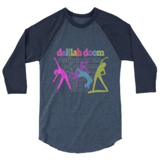 Delilah Doom "Doomercise 1985" 3/4 sleeve raglan shirt