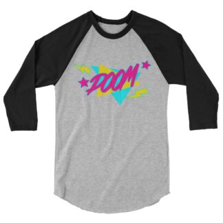 Delilah Doom "Geometric Doom" 3/4 sleeve raglan shirt