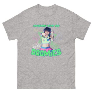 Delilah Doom "Sweating with the DOOMIES by Dunbar" Short Sleeve Unisex t-shirt