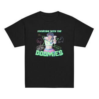 Delilah Doom "Sweating with the DOOMIES by Dunbar" Youth Short Sleeve T-Shirt