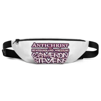 Cameron Stevens "Antichrist of Newfoundland Wrestling Text" Fanny Pack