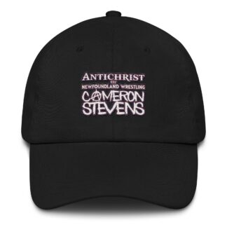 Cameron Stevens "Antichrist of Newfoundland Wrestling Text" Dad hat