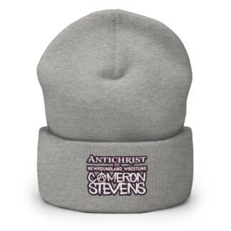 Cameron Stevens "Antichrist of Newfoundland Wrestling Text" Cuffed Beanie