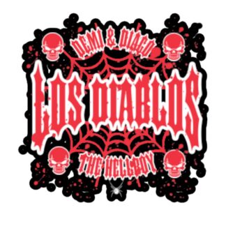 Vampyre Diago Diablo "LOS DIABLOS web brand logo" Bubble-free stickers
