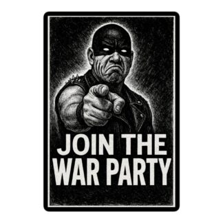 Badger Pay Pay "JOIN THE WAR PARTY" Bubble-free stickers