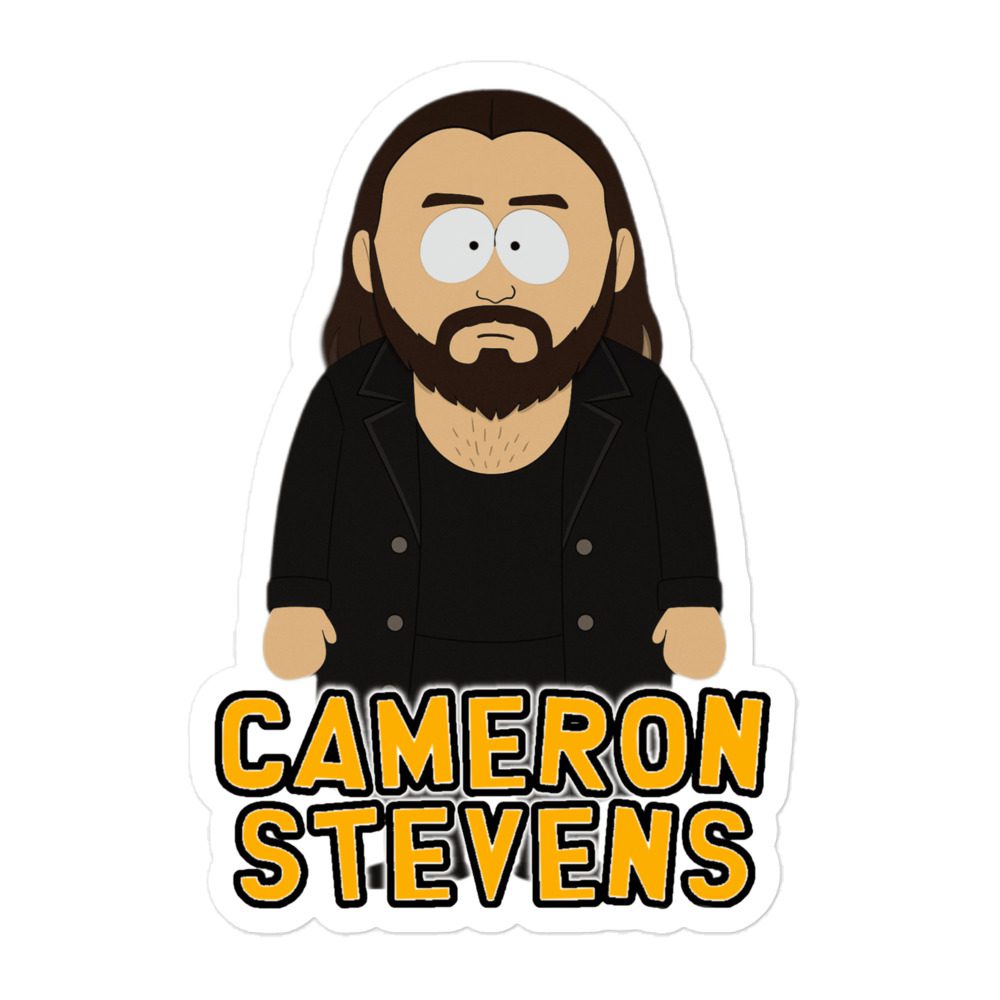 Cameron Stevens "Come on Down" Bubble-free stickers