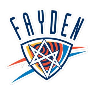 Kai Fayden "OKC Fayden" Bubble-free stickers