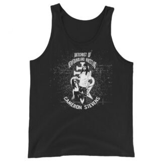 Cameron Stevens "Antichrist Cartoon (B/W)" Unisex Tank Top