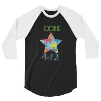 Cole 4:12 "The All-New Cole 4:12 logo" 3/4 sleeve raglan shirt