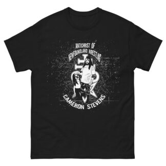 Cameron Stevens "Antichrist Cartoon (B/W)" Short Sleeve Unisex t-shirt