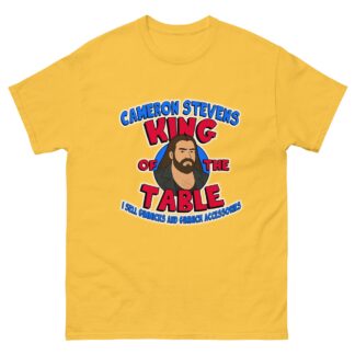 Cameron Stevens "King of the Table #1" Short Sleeve Unisex t-shirt