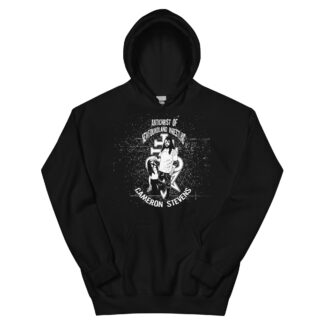 Cameron Stevens "Antichrist Cartoon (B/W)" Unisex Hoodie