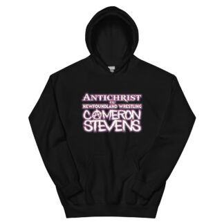 Cameron Stevens "Antichrist of Newfoundland Wrestling Text" Unisex Hoodie