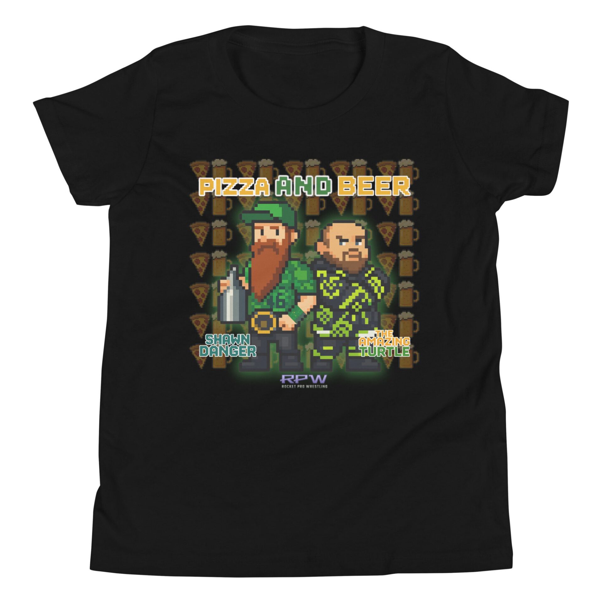 Shawn Danger "Pizza And Beer" Youth Short Sleeve T-Shirt