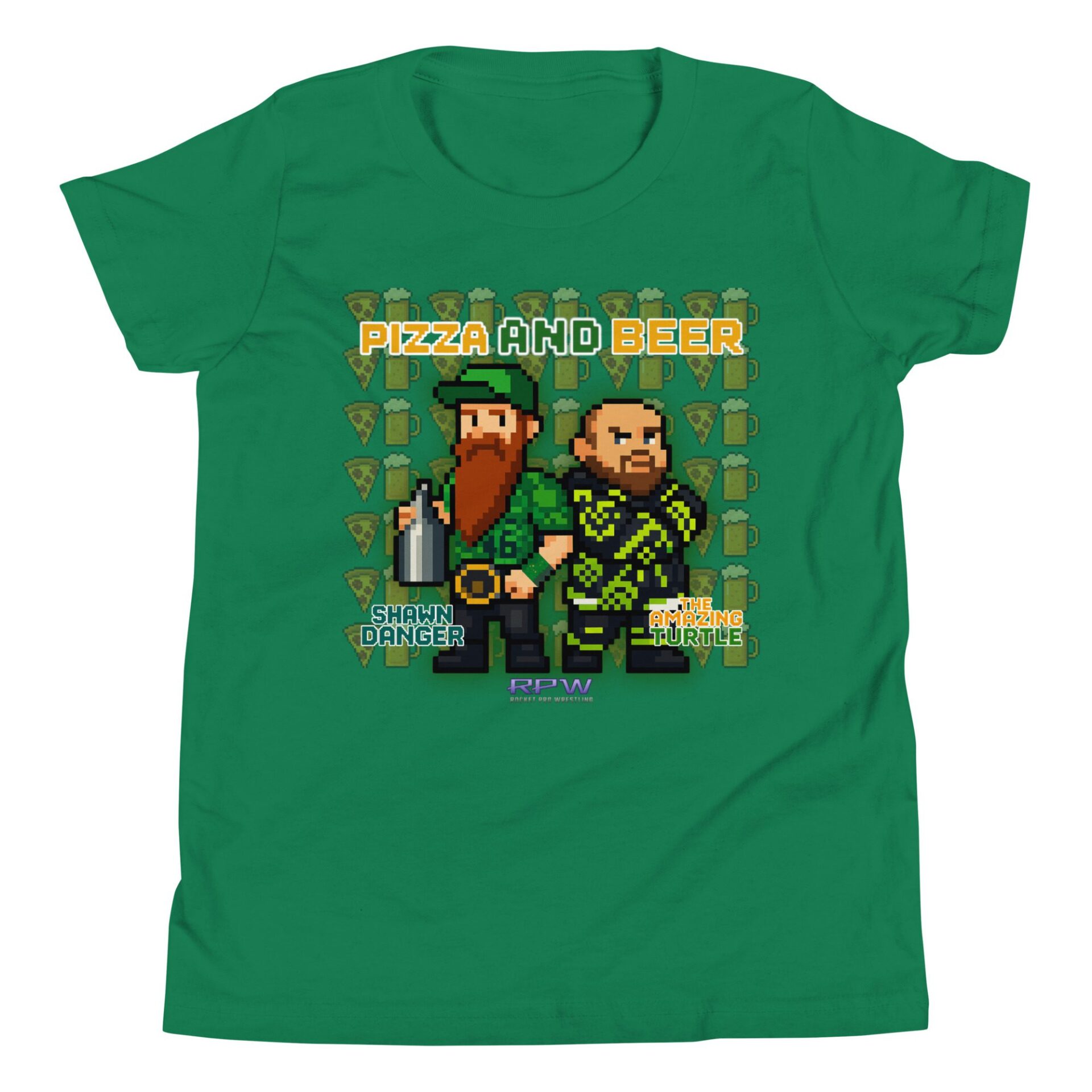Shawn Danger "Pizza And Beer" Youth Short Sleeve T-Shirt
