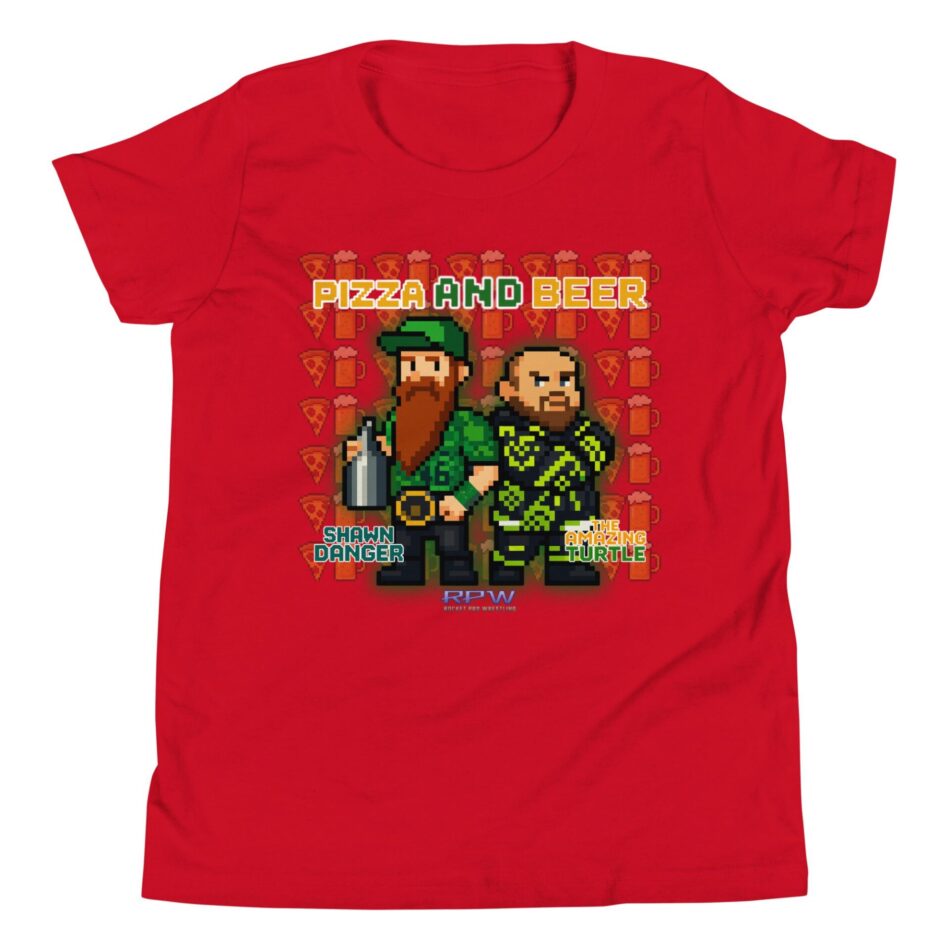 Shawn Danger "Pizza And Beer" Youth Short Sleeve T-Shirt