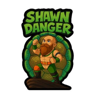 Shawn Danger "Turtle Danger" Bubble-free stickers