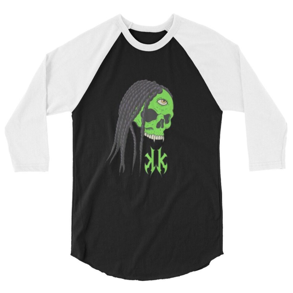 KryptiK "KRYPTIK SKULL" 3/4 sleeve raglan shirt